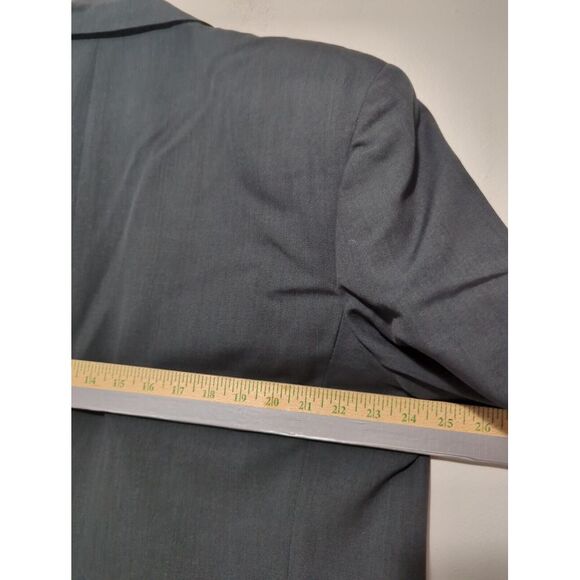 Hugo Boss Mens Al Capone Chicago Blazer Dark Green Wool Double Breasted Size 44L - Picture 10 of 12